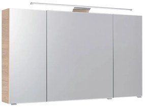 Pensile con luce Cassca L 120 x P 17 x H 70 cm bianco Pelipal