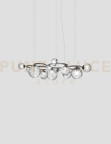 Puppet ring sospensione 15 cristallo trasparente nickel nero satina...