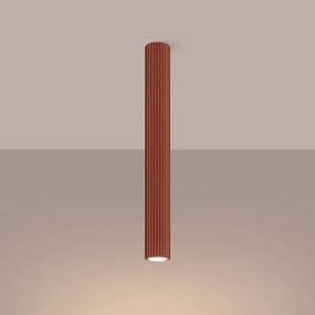 Sollux SL.1629 - Faretto KARBON 1xGU10/10W/230V 60 cm rosso