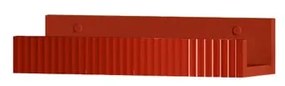 Mensola per bagno Niwa L 40 cm laccato opaco paprika con vetro paprika