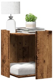 Recinto Lettiera Gatti Grigio Sonoma 60x40x40 Cm İn Truciolato /