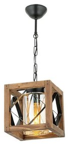 Lampada a sospensione in legno di carpino Zikzak Camlı - Opviq lights