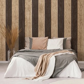 Carta da parati – Imitazione legno bicolore