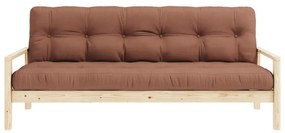 Divano letto marrone arancio 205 cm Knob - Karup Design