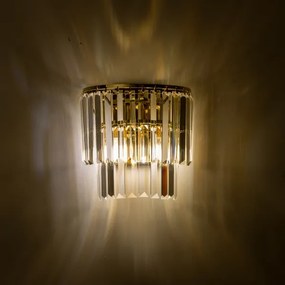 Brilagi - LED Applique di cristallo MOZART 2xE14/40W/230V oro