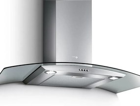 Cappa a parete Pantheon IX/A/90 TURBOAIR argento L 90 cm