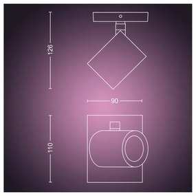 Philips - RGBW Faretto LED dimmerabile Hue ARGENTA 1xGU10/4,2W/230V