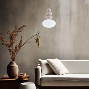 Argon 8819 - Lampadario a sospensione con filo DIEGO 1xGU10/5W/230V bianco/grigio