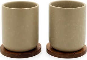 Set di 2 tazze in gres beige da 200 ml Umea - Bredemeijer