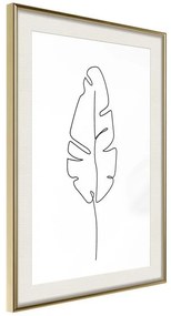 Poster  Drawn with One Line  Cornice Quadri Cornice d'oro con passe-partout, Larghezza x Altezza Home decor 20x30