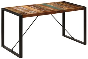 Tavolo da Pranzo 140x70x75 cm Legno Massello di Recupero