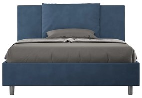 Letto Matrimoniale Francese 140x190 cm Senza Rete Antea Blu