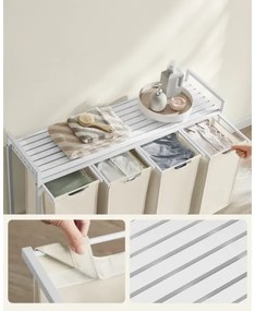 Cesto portabiancheria REX bianco