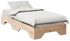 Giroletto Senza Materasso Impilabile 75x190 Cm Legno Massello /