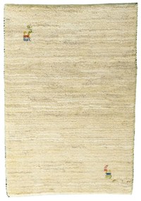 Gabbeh Tappeto 60x90 Beige (Iran) Annodato A Mano