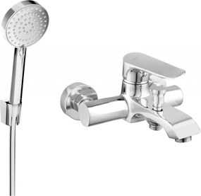 Mexen Pecos R75 rubinetteria per vasca con set doccia, cromo - 7273R75-00