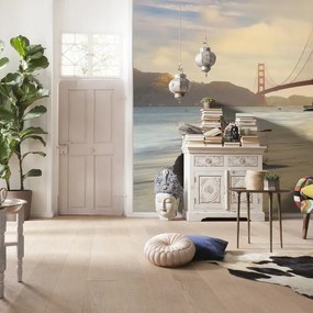 Fotomurale KOMAR Golden Gate, multicolor 368X248 cm