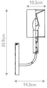 Feiss FE-BRIANNA1-BB - Applique BRIANNA 1xE14/60W/230V