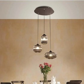 Lampadario Glamour Nordal 3x E27 LA MIA LUCE