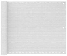 Schermo Frangivista Per Balcone Bianco 75x500 Cm İn Hdpe /
