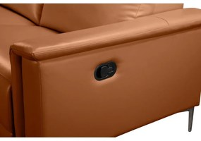 Divano angolare marrone in similpelle (angolo sinistro) Lund - Støraa