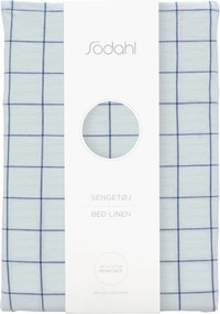 Set copripiumino e federa azzurro in cotone renforcé per letto singolo 140x200 cm Vista – Södahl