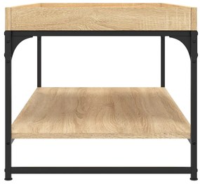 Tavolino da Salotto Rovere Sonoma 100x49x45cm Legno Multistrato