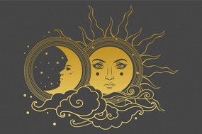 Carta da parati – Armonia del sole e della luna