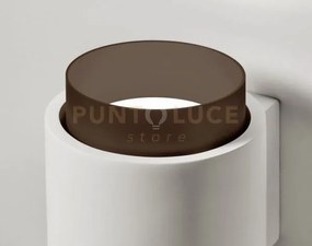 Syme applique a parete 2 luci tonda bronzo attacco gx53 in gesso e...
