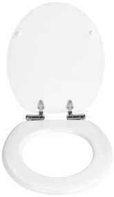 WENKO 22885100-WC Sedile WC URBIO 36x42,5 cm bianco/argento