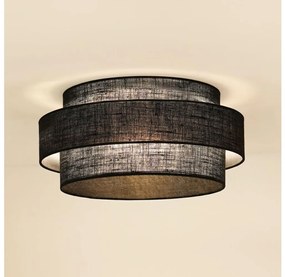 Brilagi - Plafoniera SPACE YUTE LED/12W/230V diametro 50 cm nero