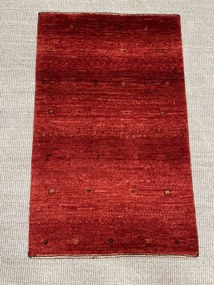 Loribaft Tappeto persiano 90x60 Rosso (Iran) Annodato A Mano