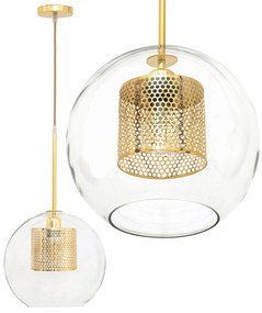 Lampada pensile di vetro oro loft APP554-1CP 20cm