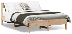 Giroletto Senza Materasso 160x200 Cm İn Legno Massello Di Pino /
