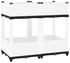 Fioriera Rialzata 80x40x71 Cm İn Polipropilene /