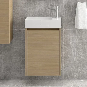 Kamalu - Mobiletto bagno 45 cm sospeso con anta chiusura soft close MN-45B