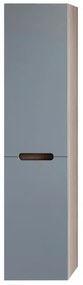 Pensile bagno sospeso rovere fumo e blu pastello H 140 ante soft-close Iris