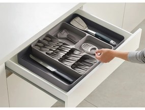 Organizzatore per cassetti da cucina grigio DrawerStore - Joseph Joseph
