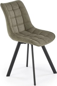 Sedia K549 tessuto oliva