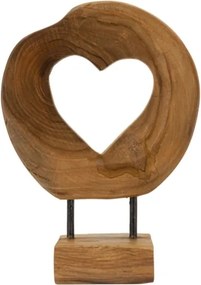Scultura Hasi In Teak Ric. Cm 20X10X28 (Pezzi Unici - Non Rip. In Serie)