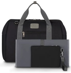 Lionelo - Borsa fasciatoio per passeggino IDA Nero Onice