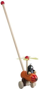 Talpa in elicottero - gioco in legno da spingere