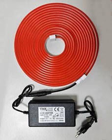 Striscia LED flessibile NEON LED/10W/230V 5 m IP65 rossa