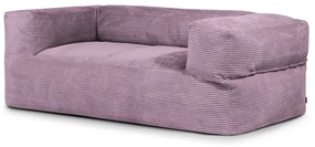 Puof a sacco viola con rivestimento in velluto a coste Sofa MooG – SLOWDOWN