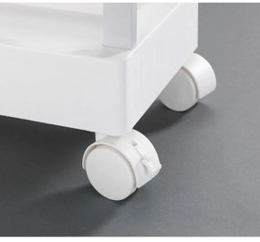 Scaffale mobile in plastica bianca 45x80 cm Mino - Wenko