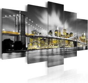 Quadro  NYC: occhi ambrati  Colore bianco e nero, Dimensioni e Misure 200x100