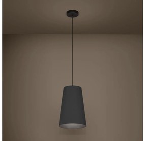 Eglo 390132 - Lampadario a sospensione con filo PETROSA 1xE27/40W/230V nero