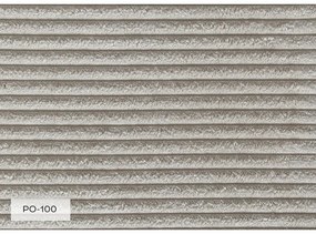 Chaise longue beige (con penisola a sinistra) con rivestimento in velluto a coste Chic Charlotte – Miuform