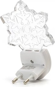 Aigostar - LED RGB Luce notturna con sensore crepuscolare LED/0,5W/230V fiocco di neve