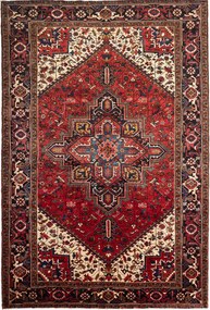 Heriz Tappeto persiano 310 x 210 Rosso (Iran) Annodato A Mano